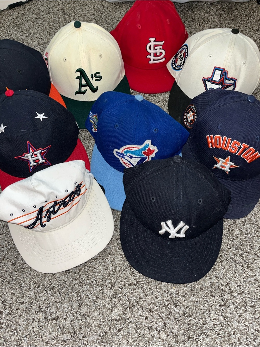 Baseball Caps lot of 9